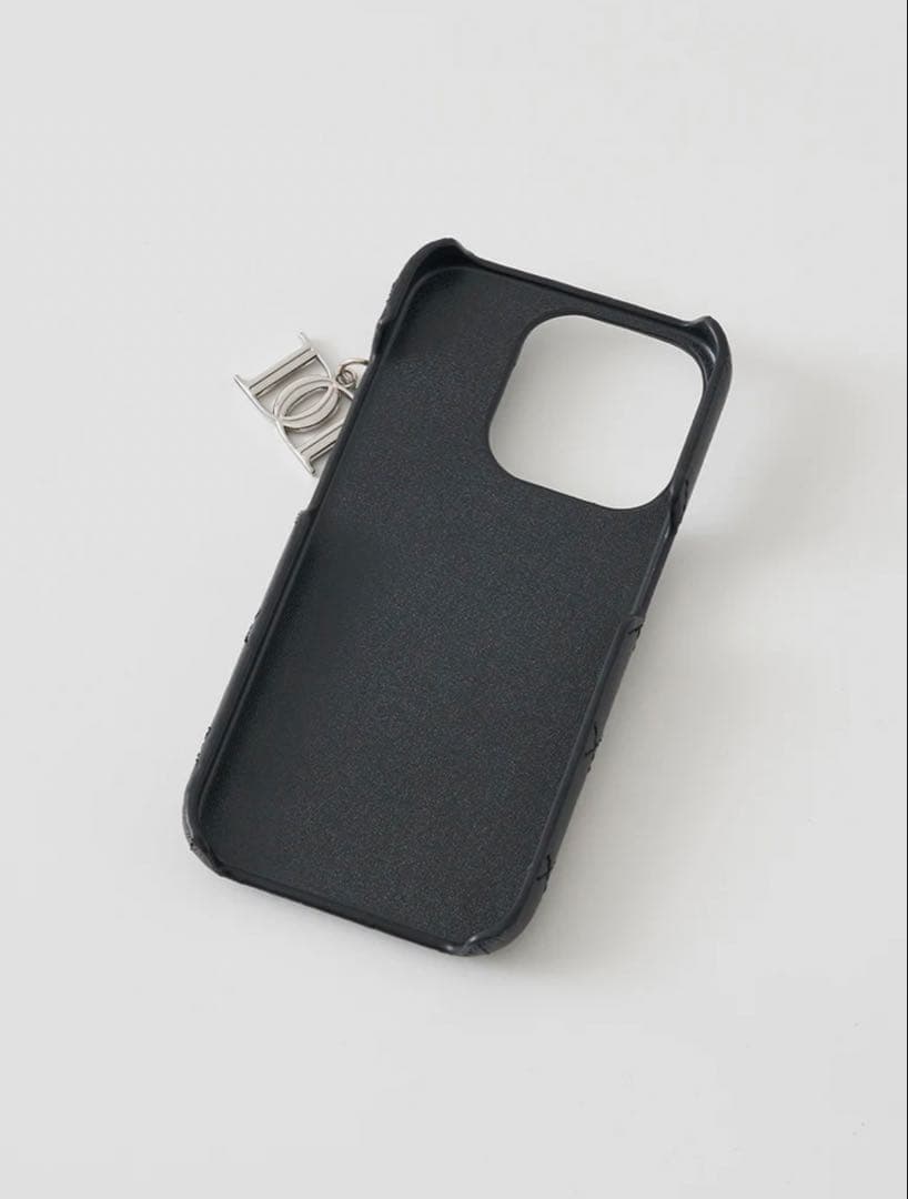 キルティングビジューDDチャームiPhoneケース