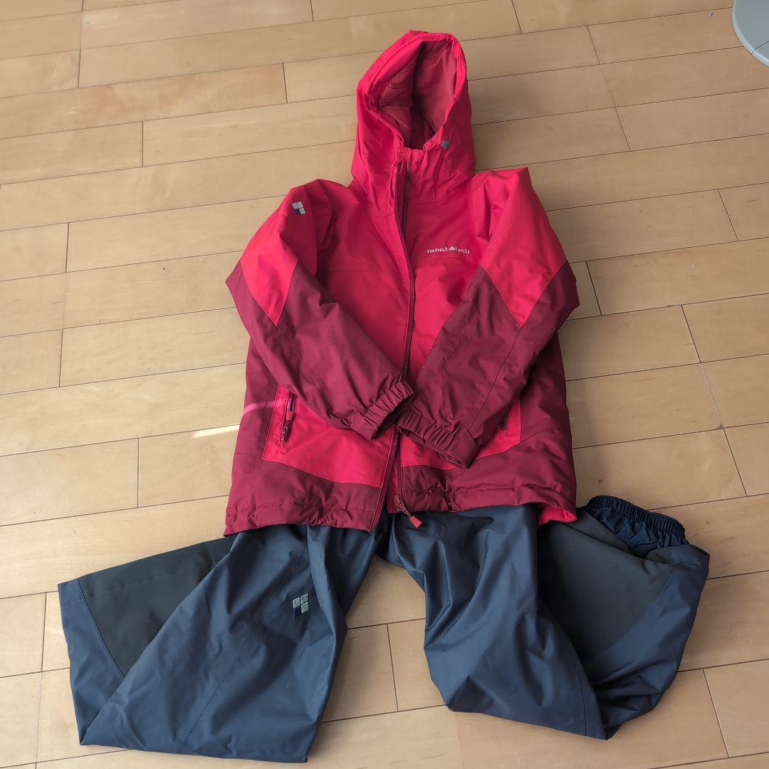 モンベル　キッズ　スキーウェア　上下　140　美品
