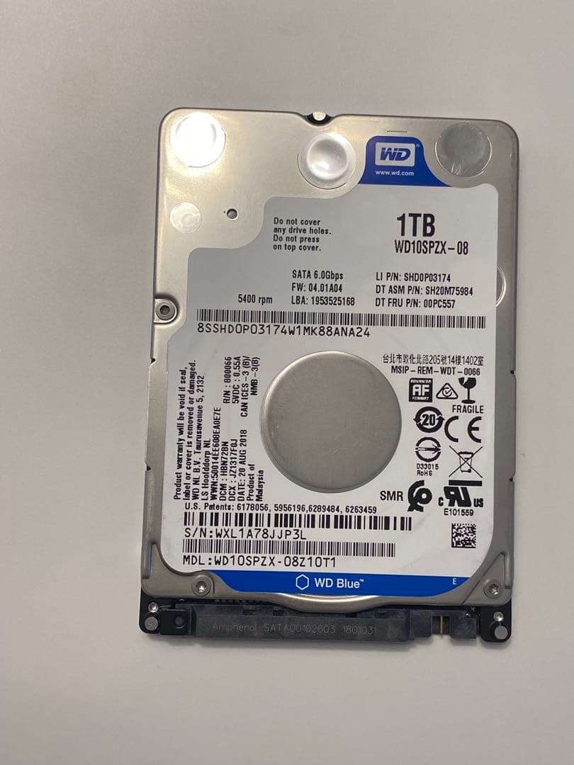 外付けハードディスク・ドライブ WD Black 1TB HDD 6Gb/s mix 13TB (1TBx13)