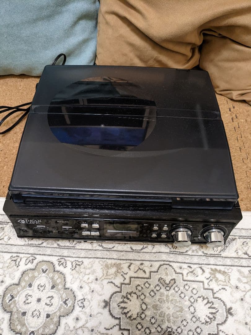 レコードプレーヤ　ラジオUSB端子搭載