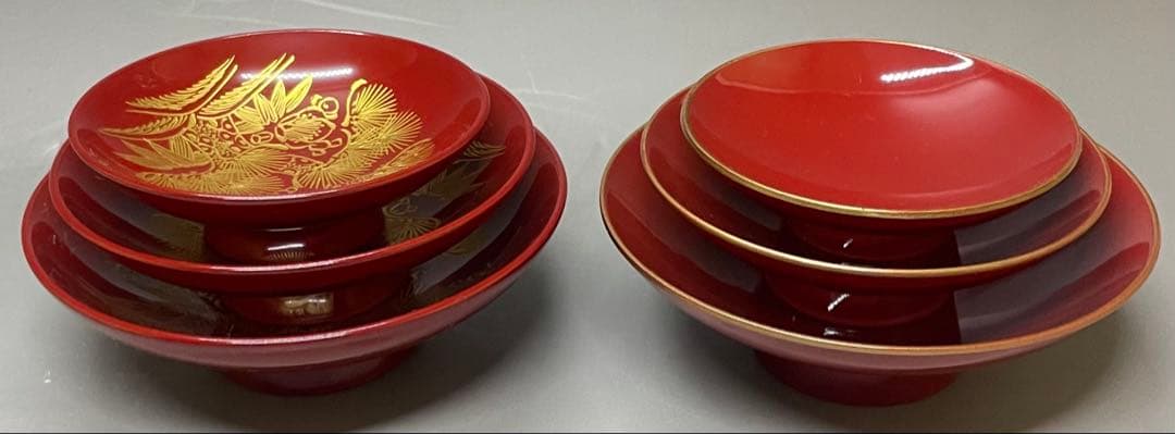 輪島塗　お屠蘇セット　高級　木製　布張 　y3103