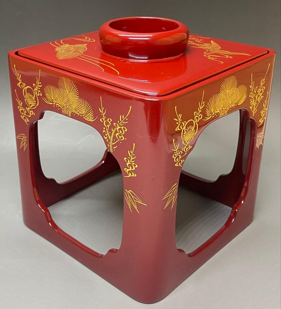 輪島塗　お屠蘇セット　高級　木製　布張 　y3103