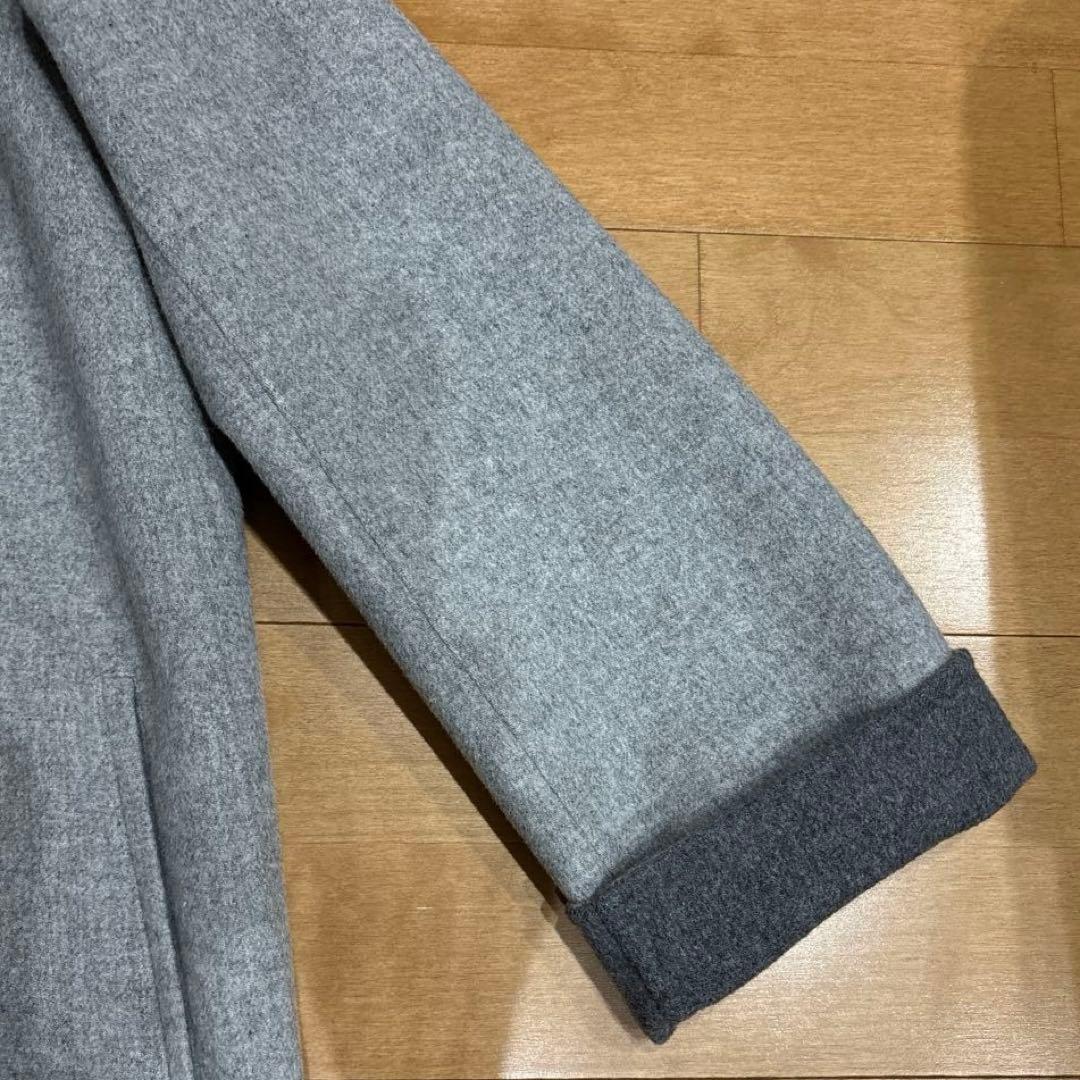 【23区】ウールコート　ウールアンゴラ　リバー　フーデットコート　40
