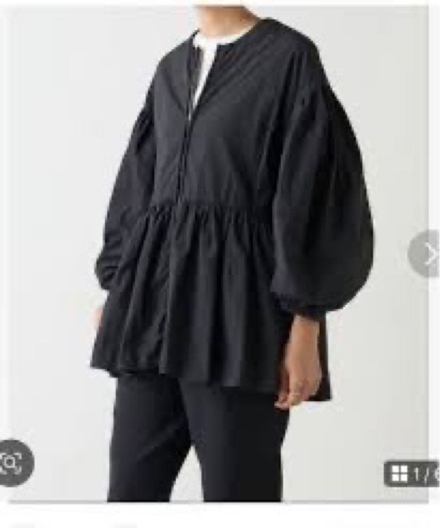 タグ付き　新品未使用　ビアズリー　ペプラムジップシャツブルゾン　ブラック