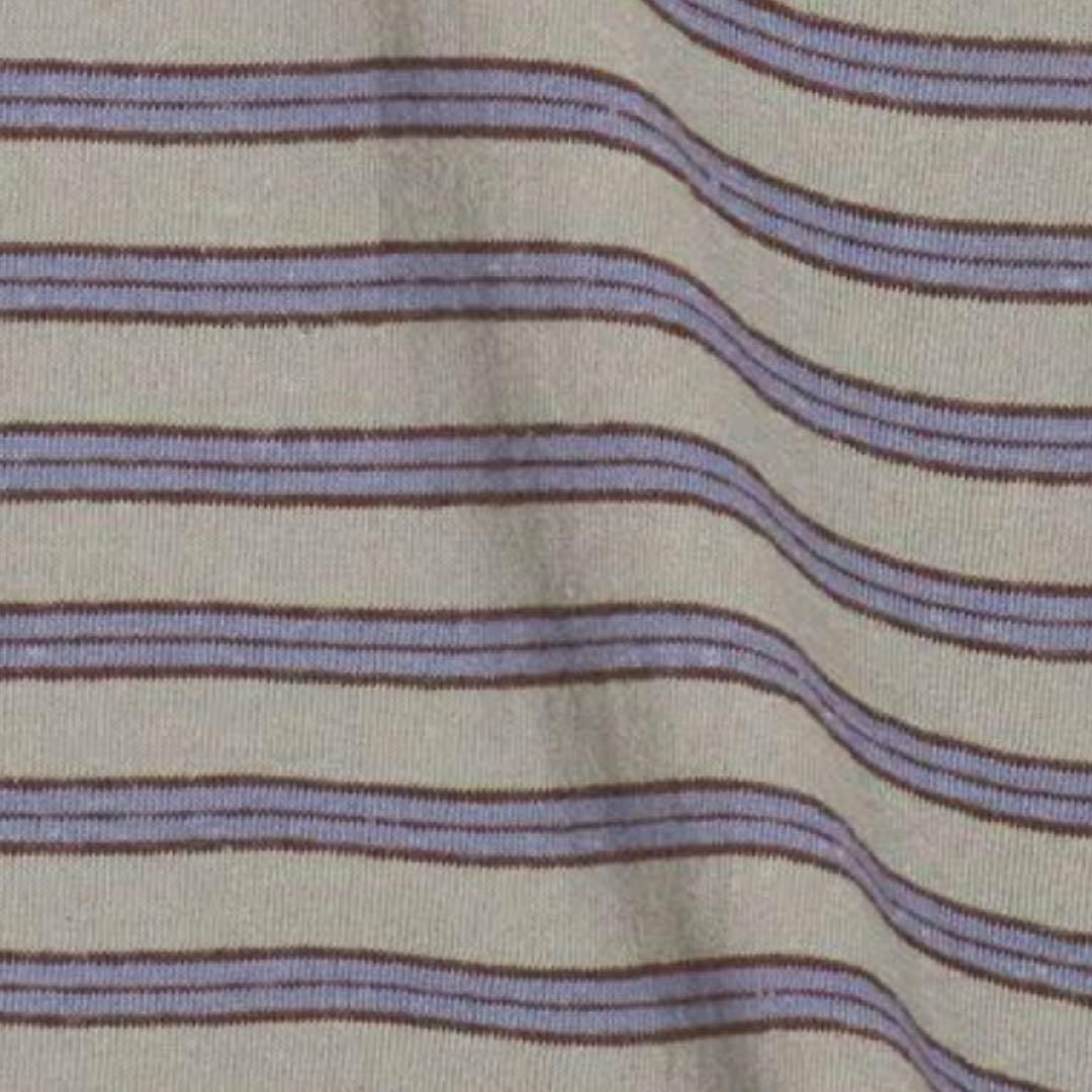 25AW 最新6 ROKU コットン ボーダー ラガー トップス シャツ ポロ