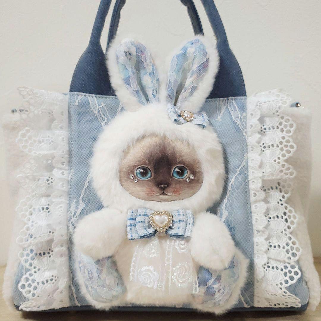 る*ぃ様 ハンドメイド 3rooms バッグ M コヤンイサムチョン クラウディ