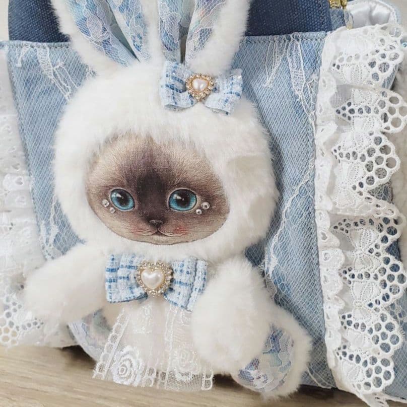 る*ぃ様 ハンドメイド 3rooms バッグ M コヤンイサムチョン クラウディ