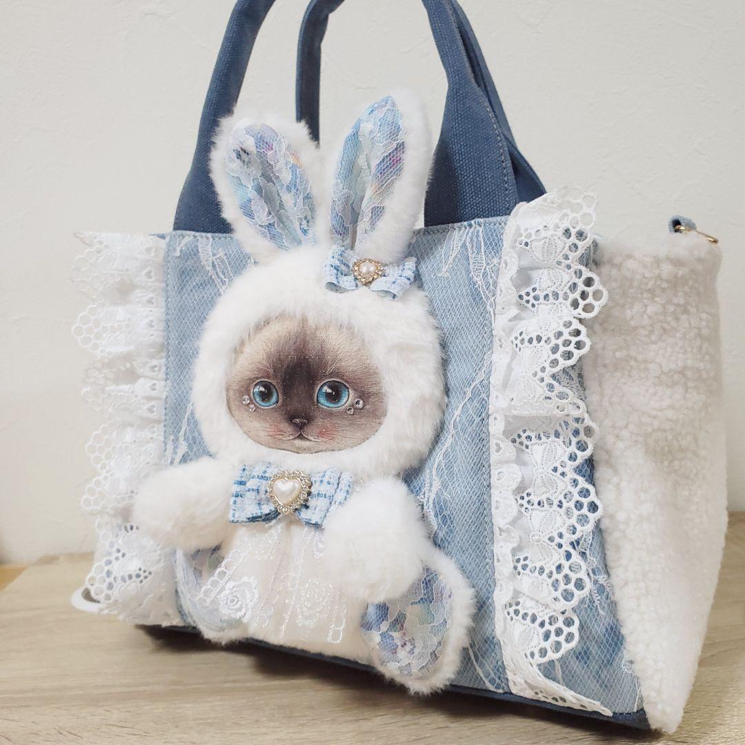 る*ぃ様 ハンドメイド 3rooms バッグ M コヤンイサムチョン クラウディ