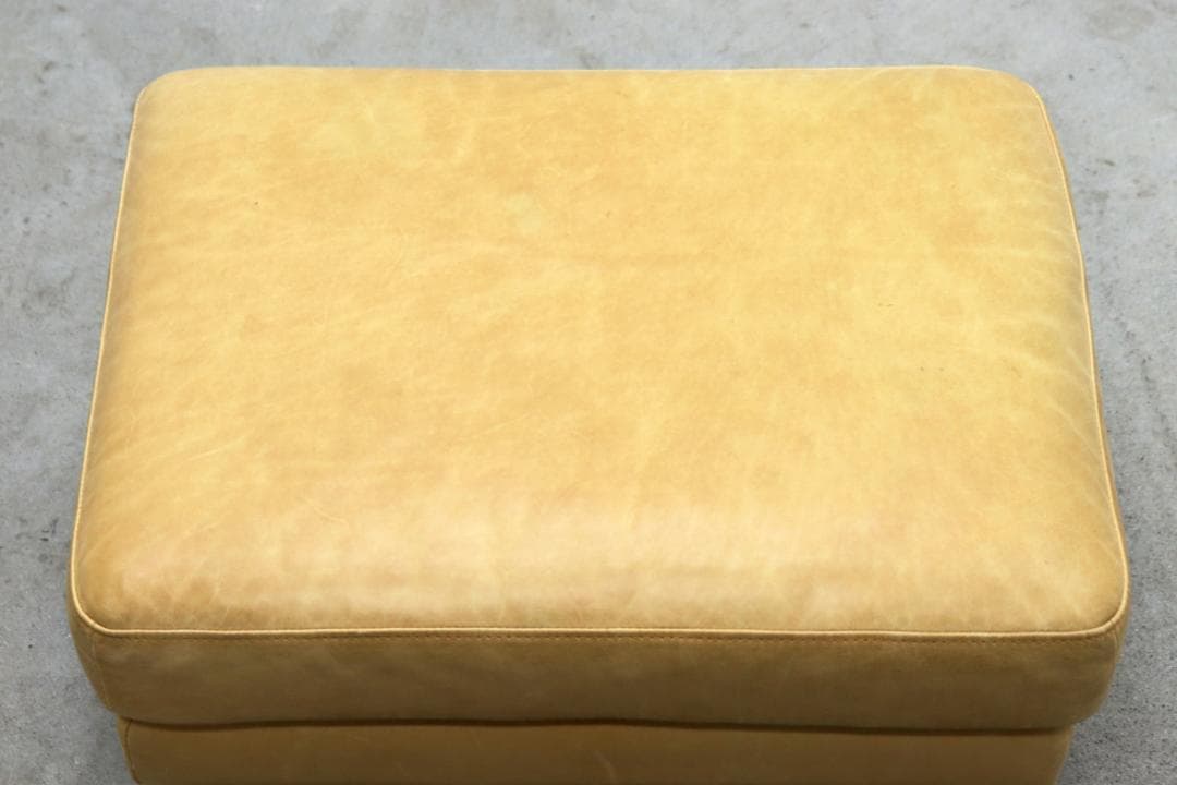 ウニコ ホクストン 本革 オットマン スツール チェア モダン 1