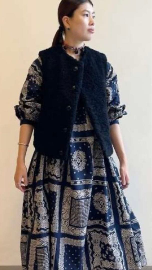 45R ウールボア×ナイロンのベスト