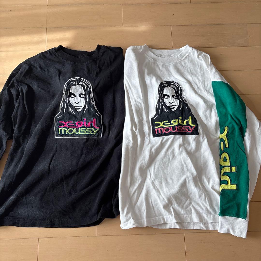 Xgirl ワインレッドパーカー ロンT2枚セット