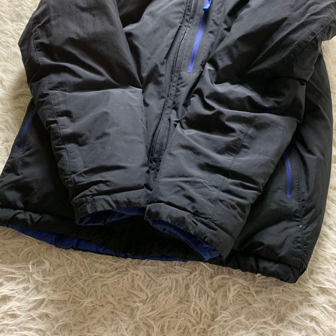 お*具様 美品■モンベル ダウンジャケット リバーシブル ブルー　1101492