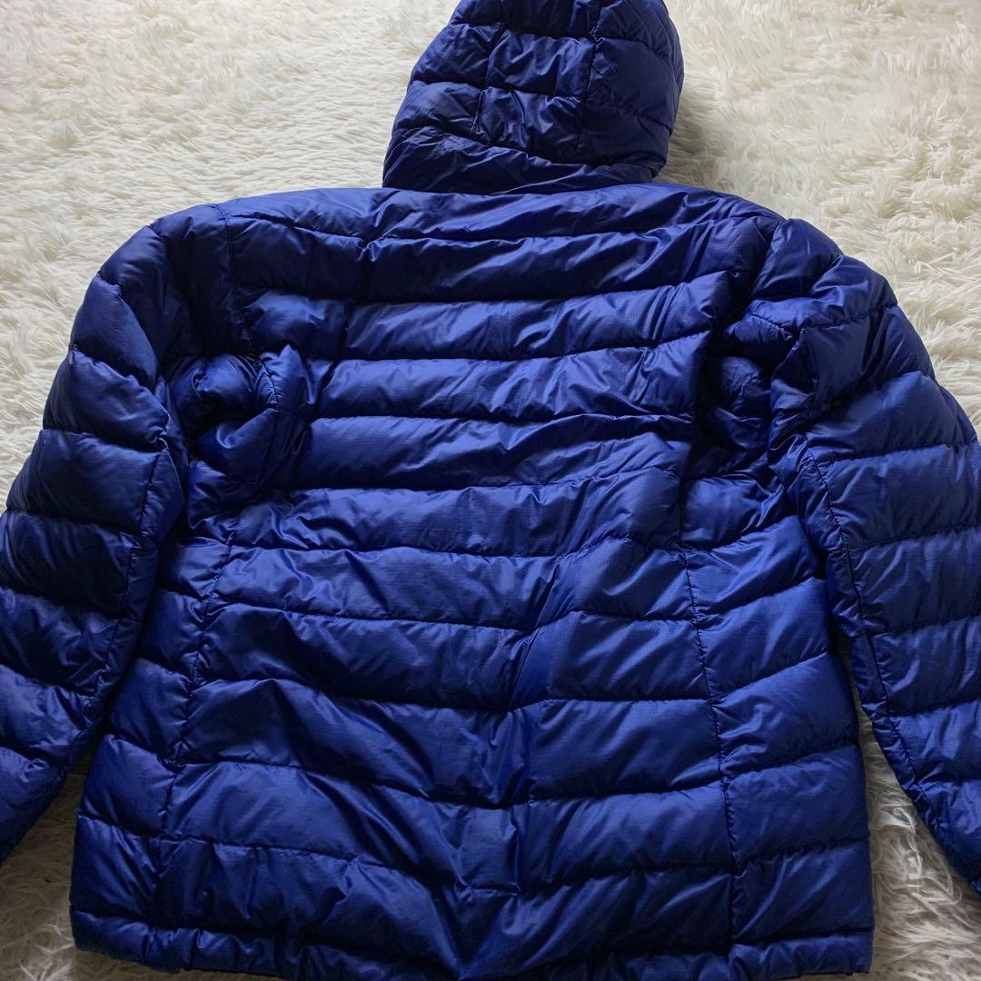 お*具様 美品■モンベル ダウンジャケット リバーシブル ブルー　1101492