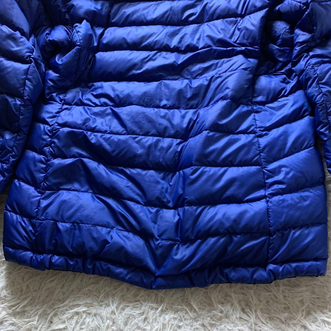 お*具様 美品■モンベル ダウンジャケット リバーシブル ブルー　1101492