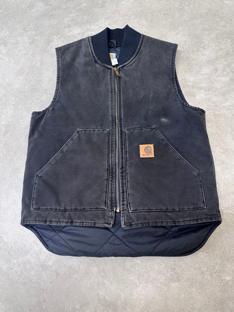 USA製 カーハート ダックベスト 希少カラー ONX Carhartt レア