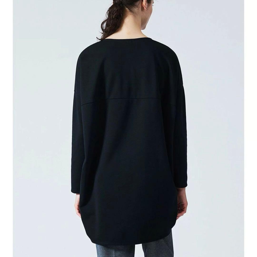 【ミズイロインド】コクーン　長袖　プルオーバー　グレー　チュニック ポンチ