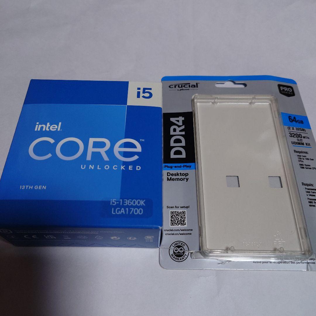 i5-13600K & Crucial DDR4 64GB ＆ z790