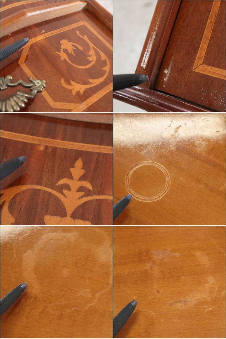 イタリア製 ヴェローナクラシック 高級 象嵌細工 チェスト 5段 幅87cm