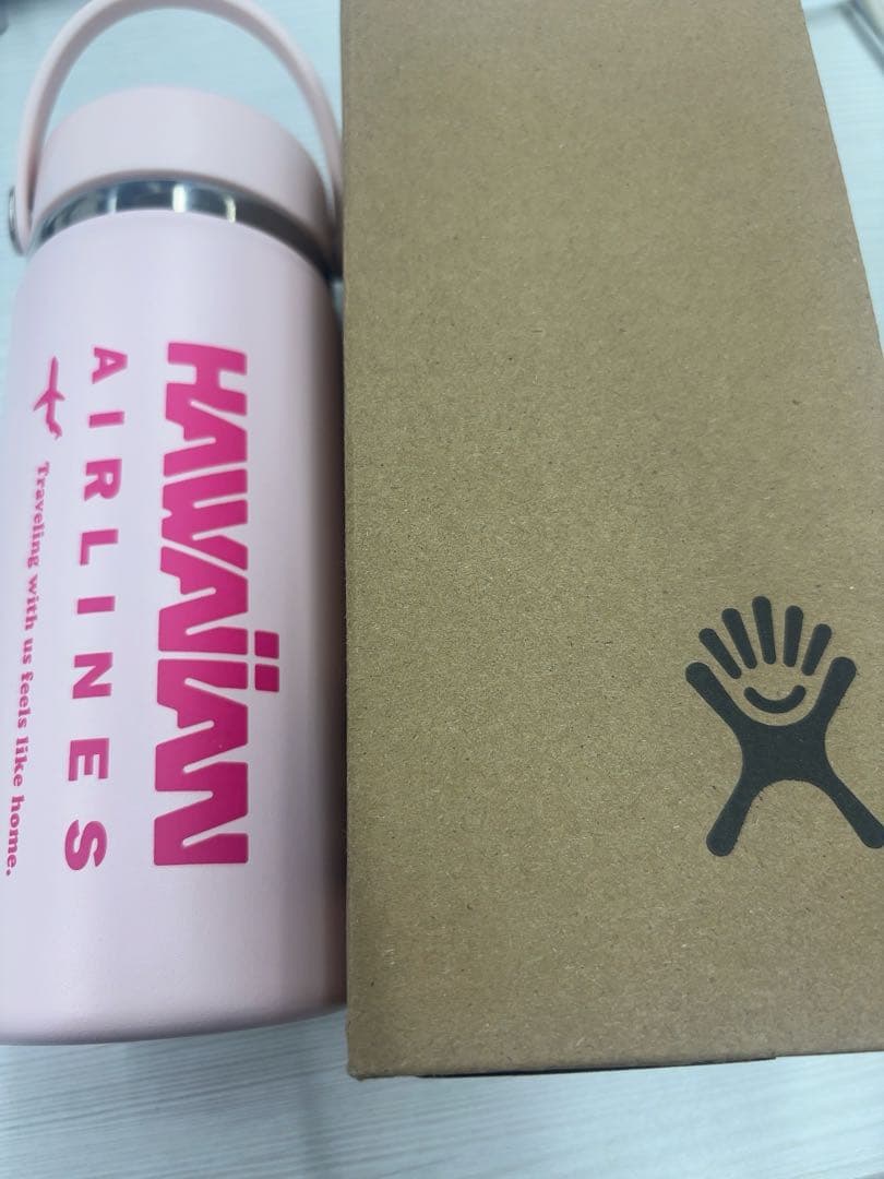 【新品未使用】プラザ限定 ハワイアン航空 ハイドロフラスク ワイドマウス ピンク