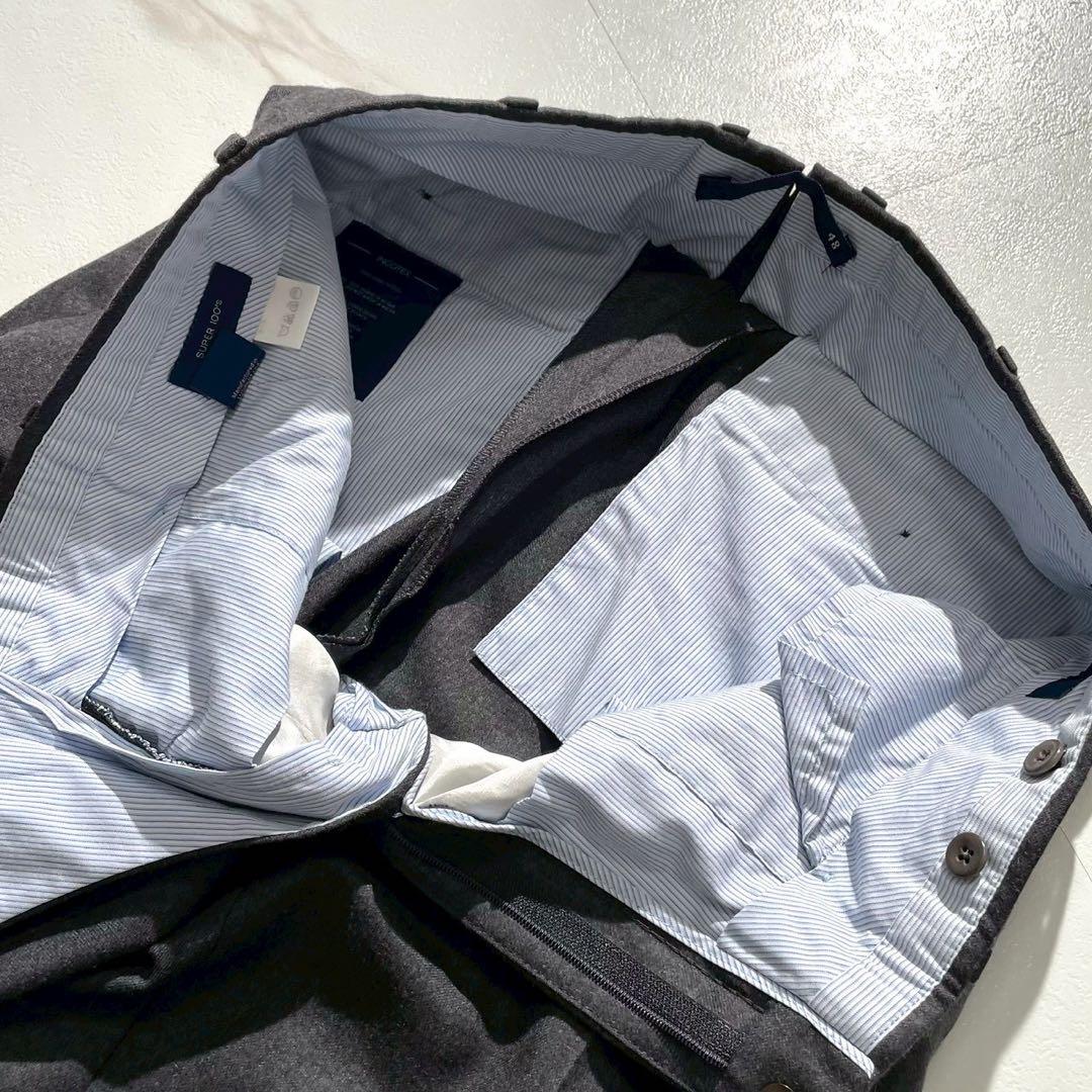 【希少】INCOTEX フランネル スラックス 35型 super100s 48