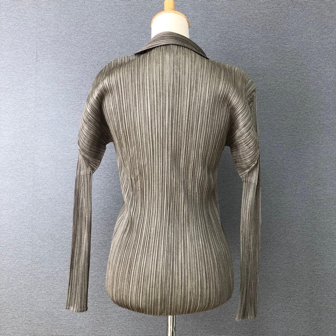 PLEATS PLEASE オープンカラー 長袖シャツ 3 グレージュ