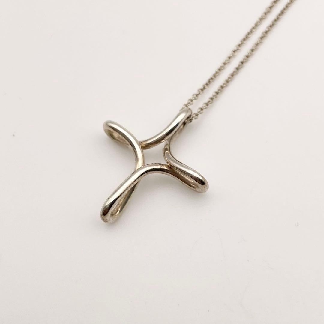 Tiffany& Co. sv925 オープンクロス ネックレス シルバー
