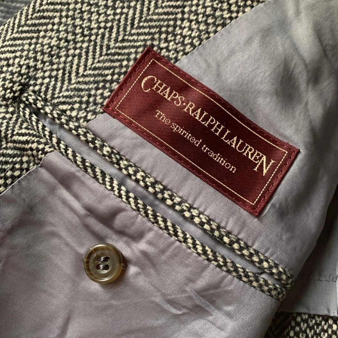 希少 90s Ralph Lauren テーラードジャケット ヘリンボーン 古着