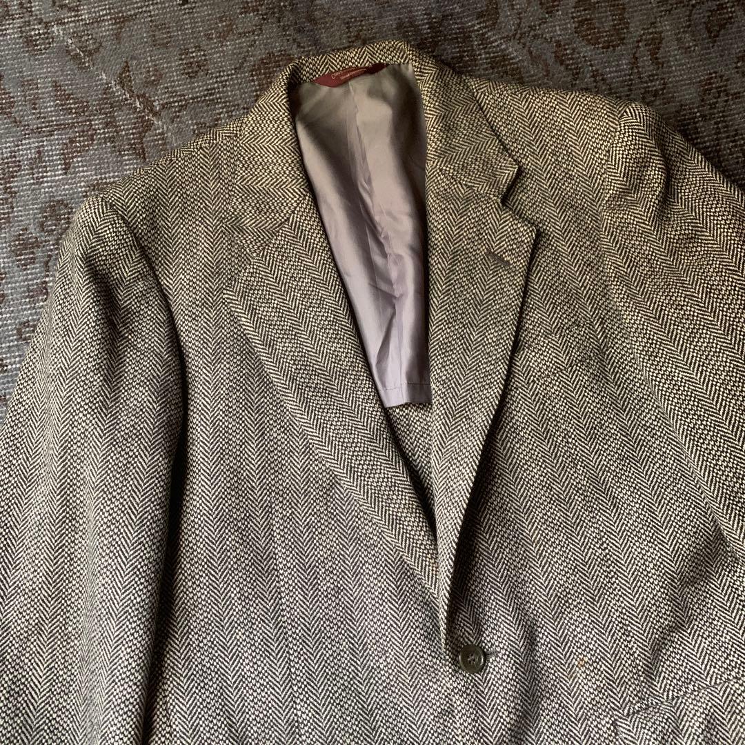 希少 90s Ralph Lauren テーラードジャケット ヘリンボーン 古着