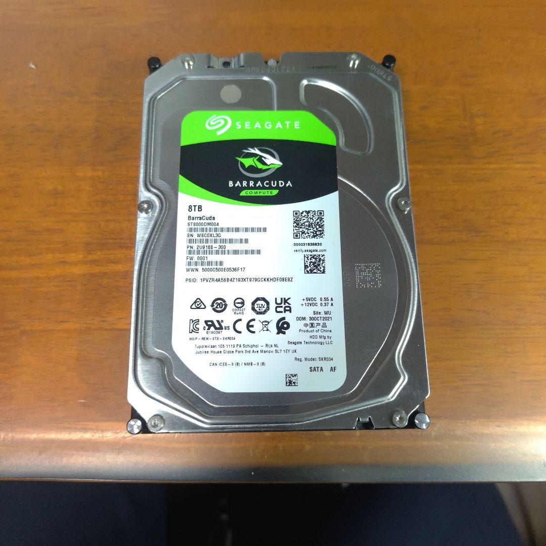 外付けハードディスク・ドライブ Seagate Barracuda 8TB HDD