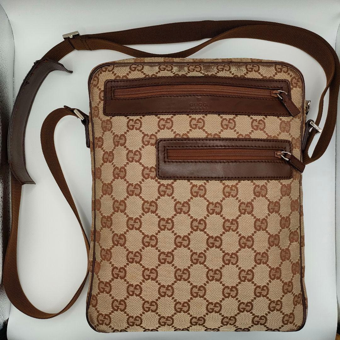 GUCCI GGキャンバス ショルダーバック GG柄 グッチ