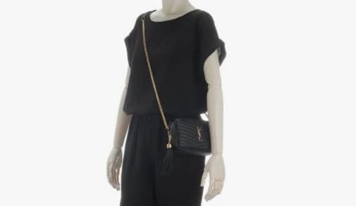 ★週末限定価格　YSL キルティングボディバッグ 黒