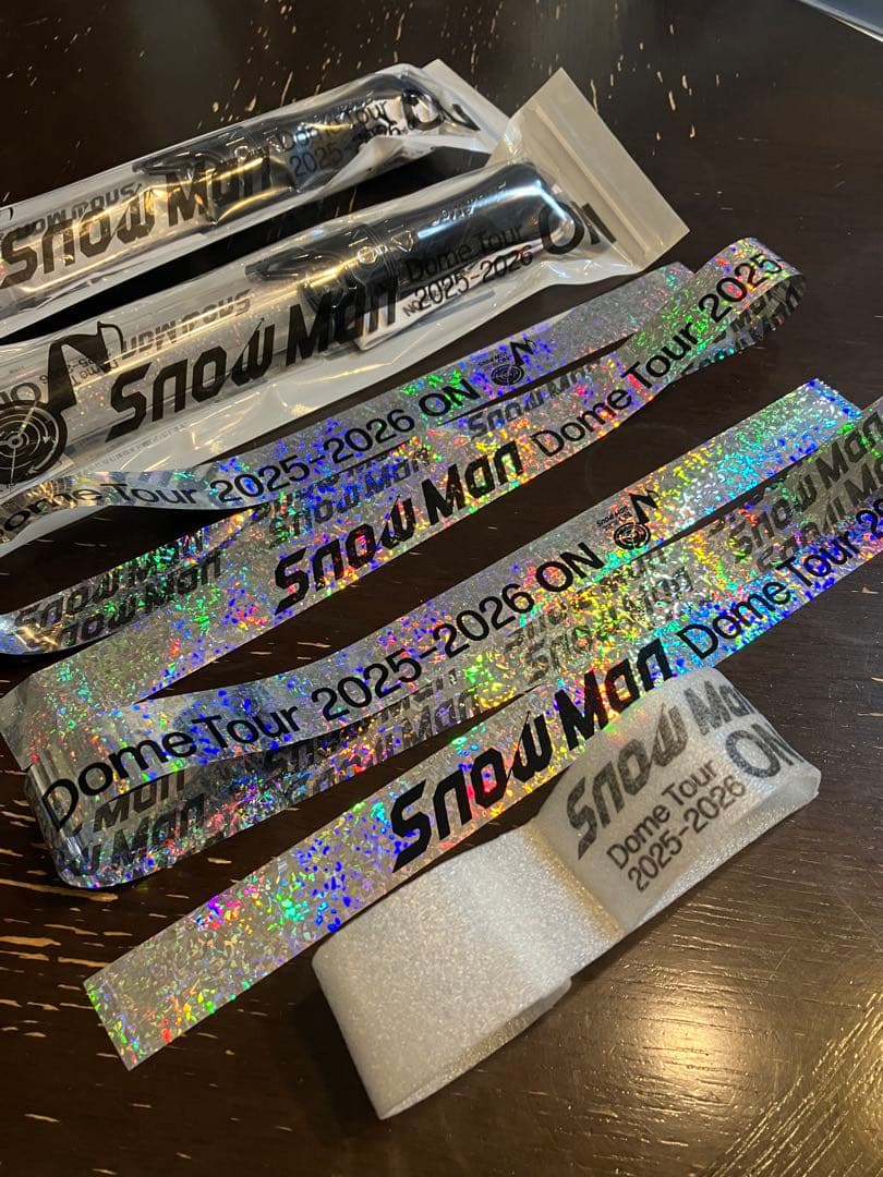  Man ドームツアー ペンライト 2本 音符落下物と銀テープ2本セット