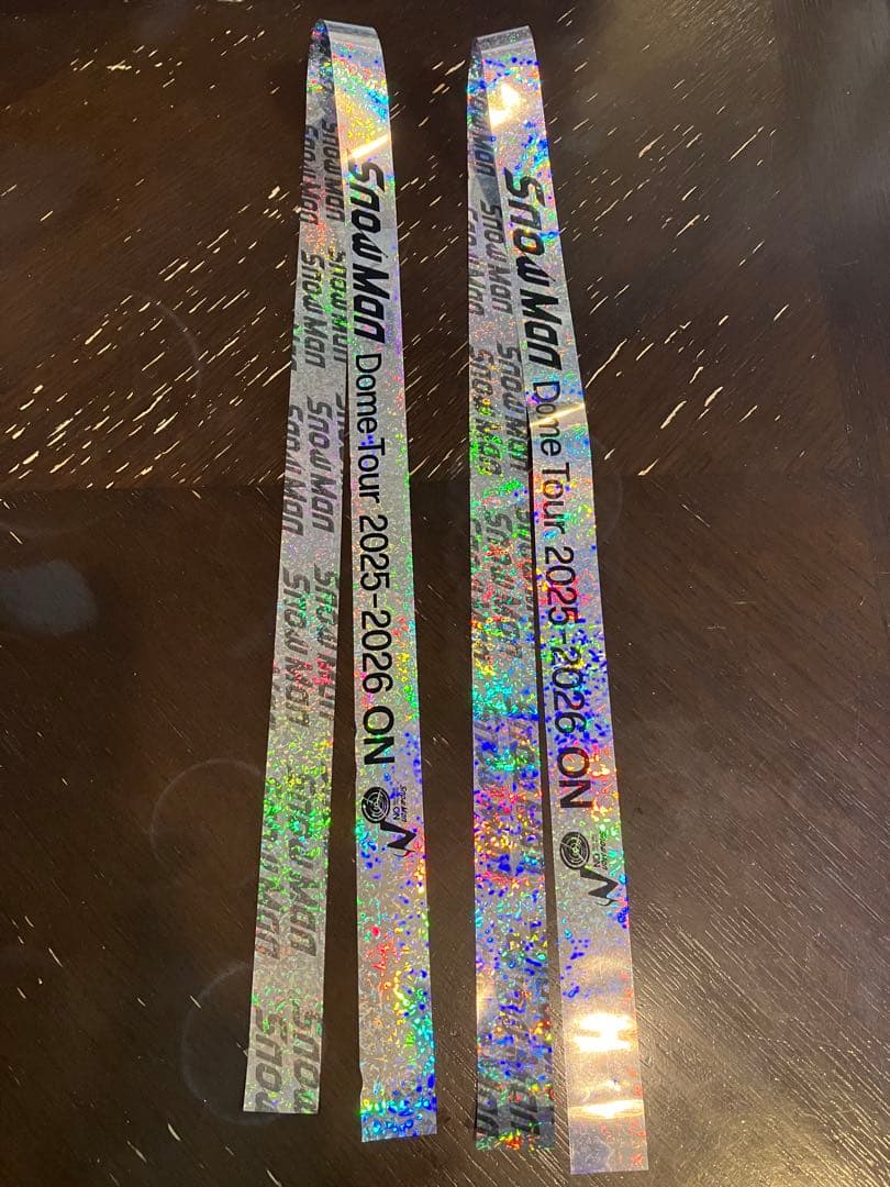  Man ドームツアー ペンライト 2本 音符落下物と銀テープ2本セット