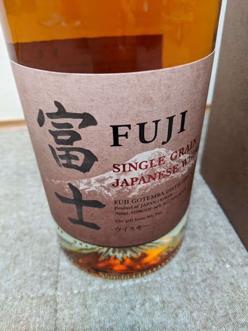 キリン　シングルグレーンジャパニーズウイスキー　富士