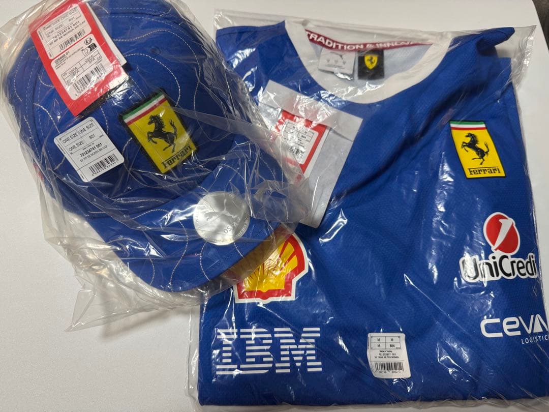 【最終値下げ】フェラーリ モンツァGP ブルーキャップ Tシャツ セット2025