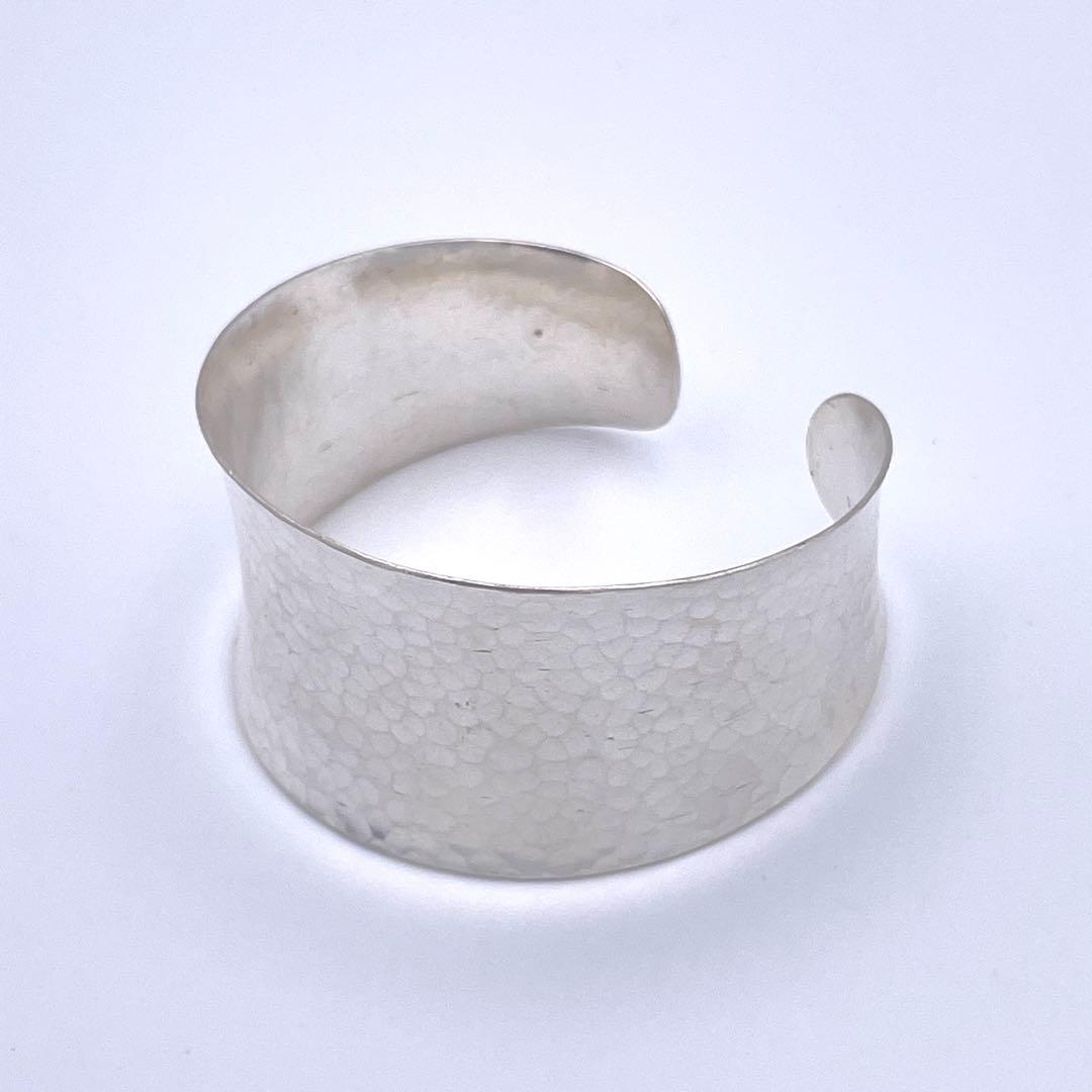 Karen Silver✨平打ち バングル✨極太 ハンドメイド/ユニセックス