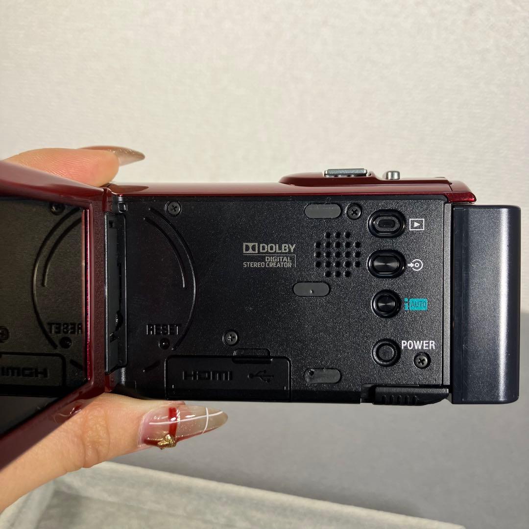 【箱付】SONY ビデオカメラ ハンディカム HDR-CX170 レッド
