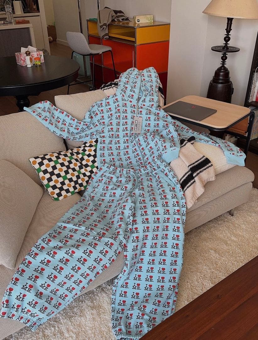 【未使用】 Ashley Williams I ♥︎ ME 水色　イージーパンツ