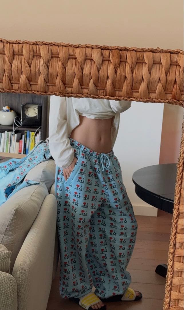 【未使用】 Ashley Williams I ♥︎ ME 水色　イージーパンツ