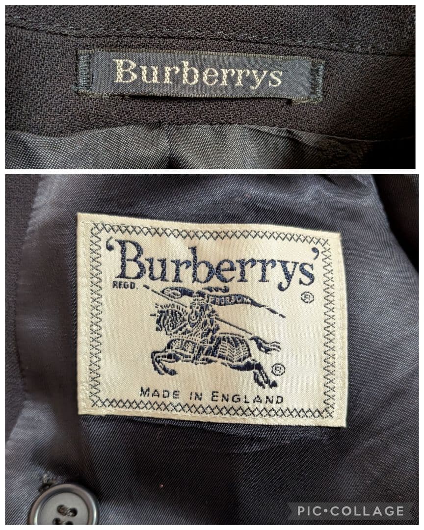 【ヴィンテージ】Burberrys ダブルブレスト テーラードジャケット／紺ブレ