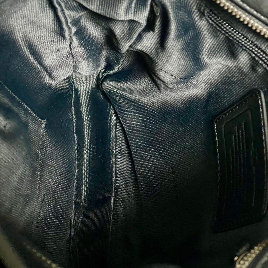 ✨極美品✨COACH コーチ メッセンジャーバッグ レザー ブラック 斜め掛け