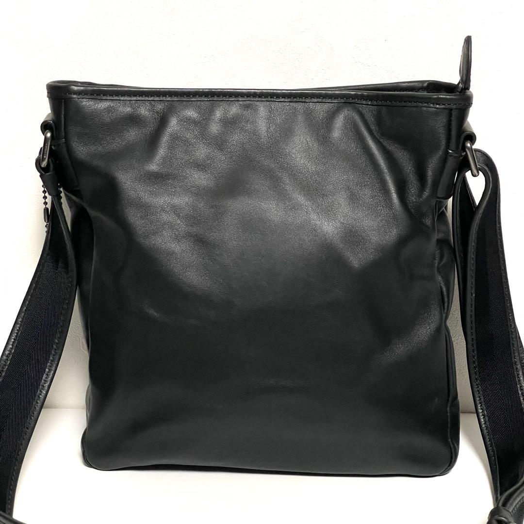 ✨極美品✨COACH コーチ メッセンジャーバッグ レザー ブラック 斜め掛け