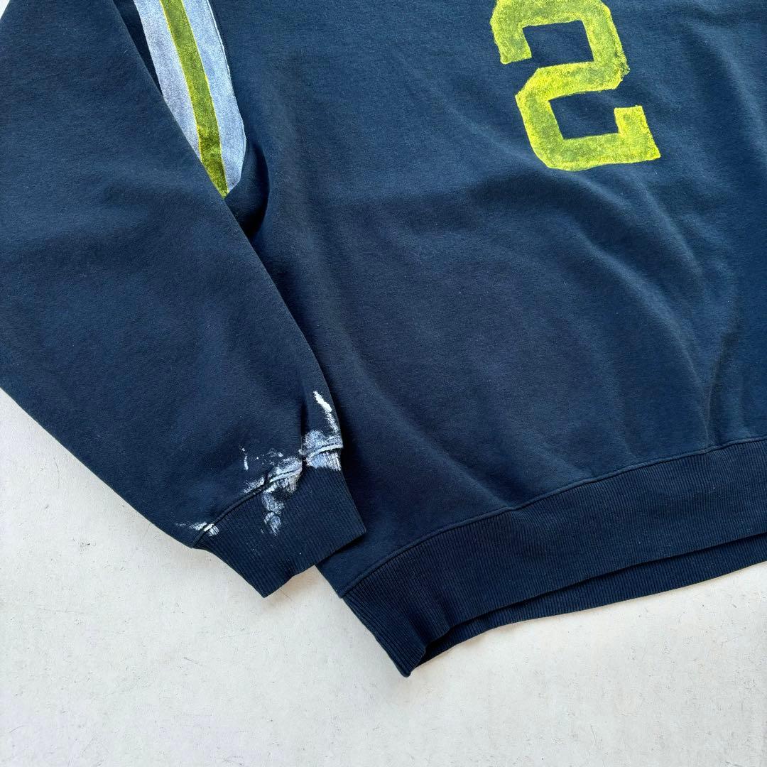 チャンピオン ペイント加工 スウェット ナンバリング 黒 ブラック 常田大希