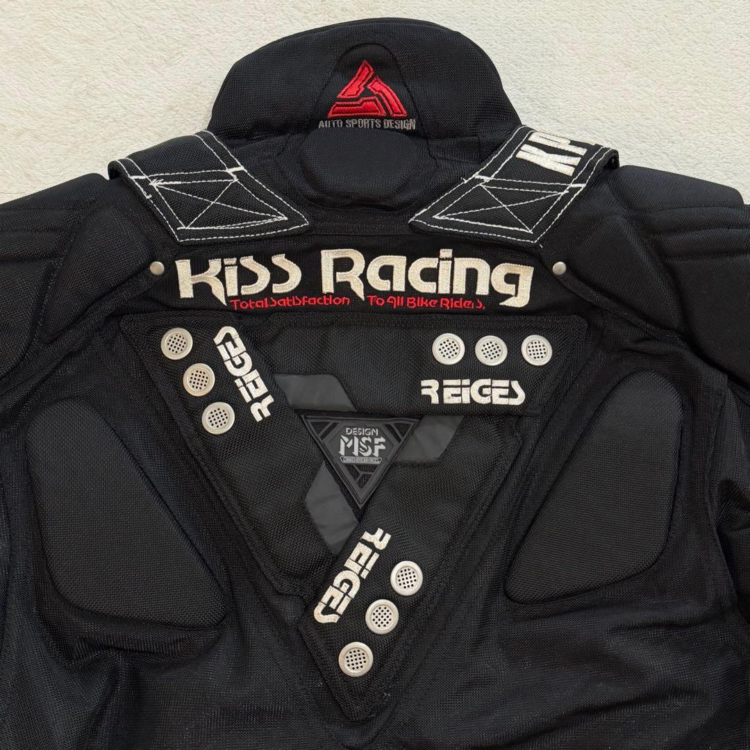 KISS RACING TEAM　バイクジャケット　プロテクター　ブラック　M