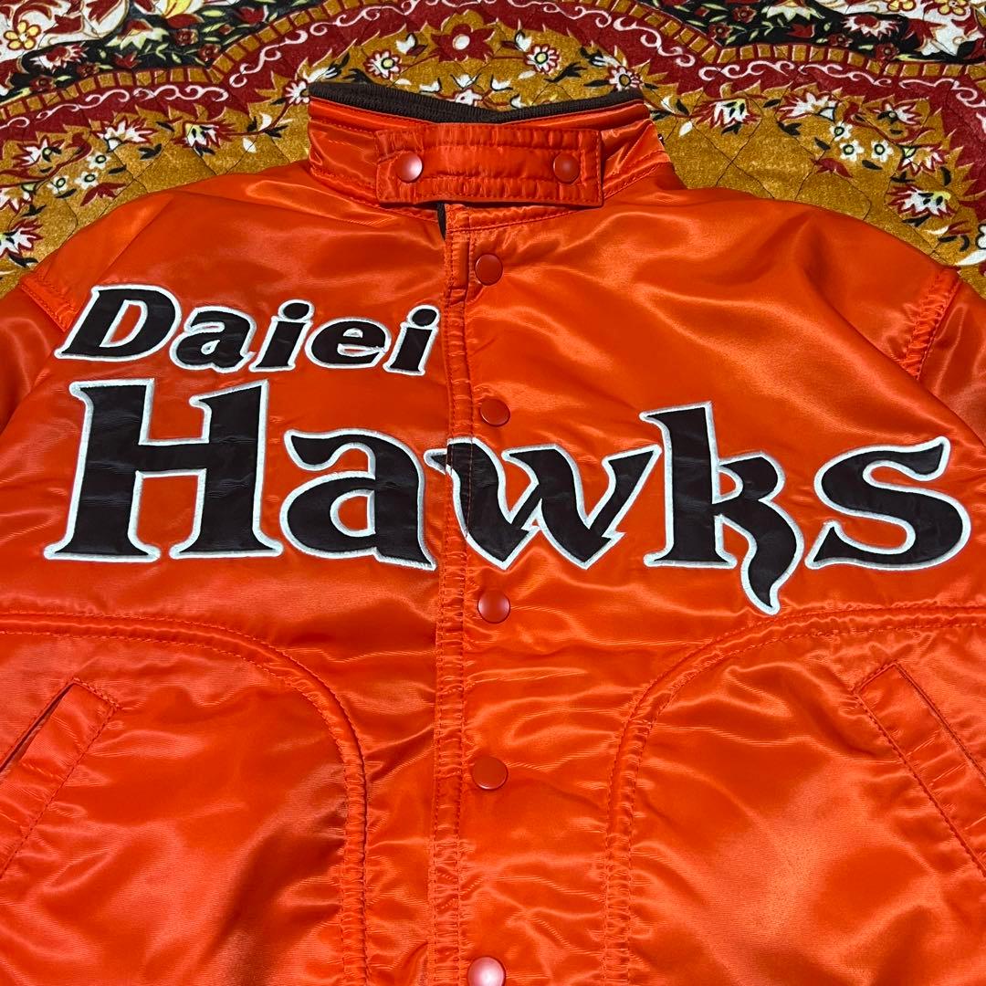 Daiei Hawks 刺繍スタジャン オレンジ　ワッペン