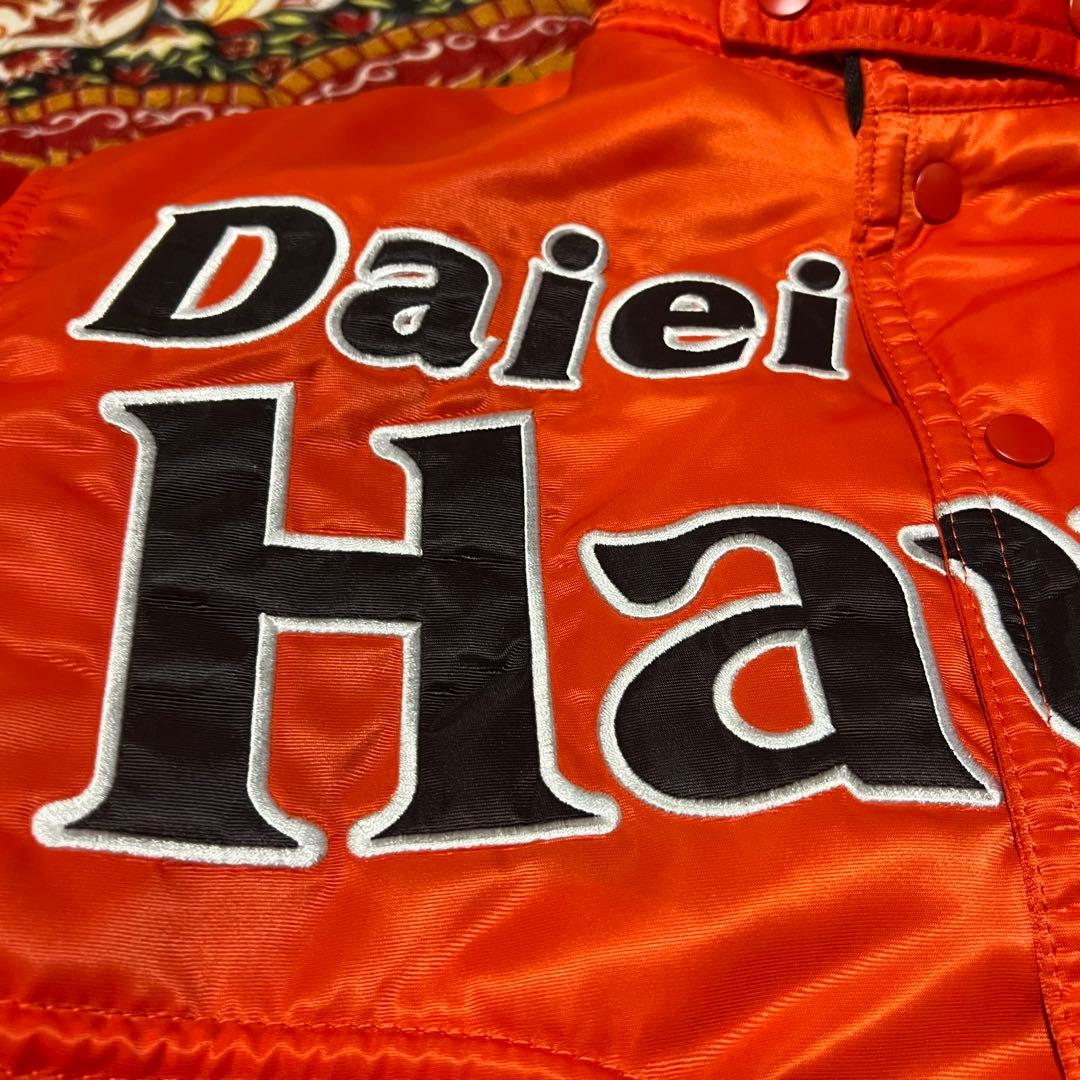 Daiei Hawks 刺繍スタジャン オレンジ　ワッペン