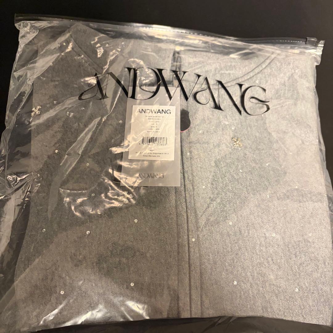 ANDWANG kirakira jewel zip up パーカー Sサイズ