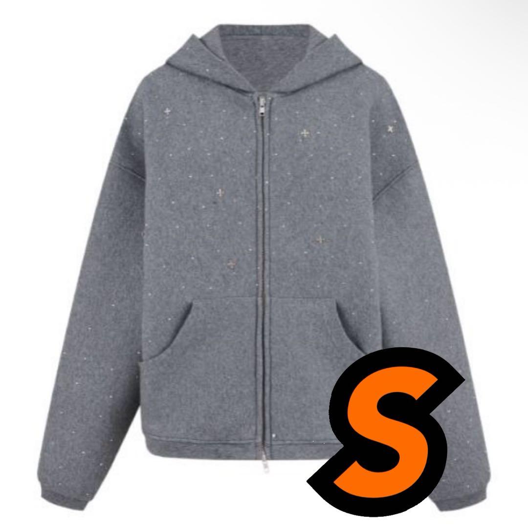 ANDWANG kirakira jewel zip up パーカー Sサイズ