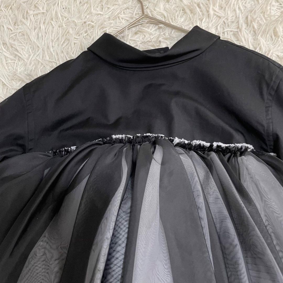 16413✨コムデギャルソン AD2022 バックフリル ドッキング ブラウス