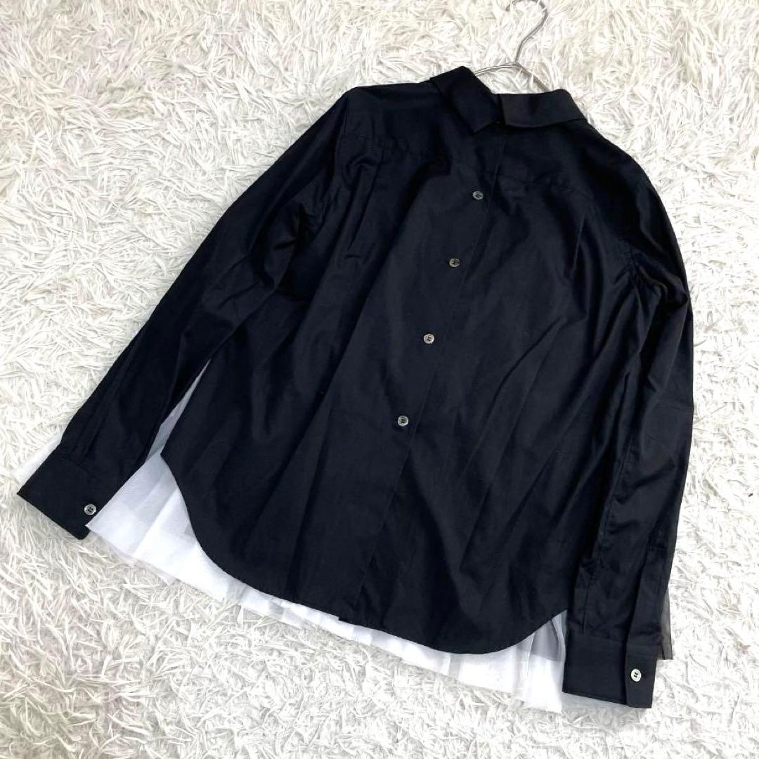 16413✨コムデギャルソン AD2022 バックフリル ドッキング ブラウス